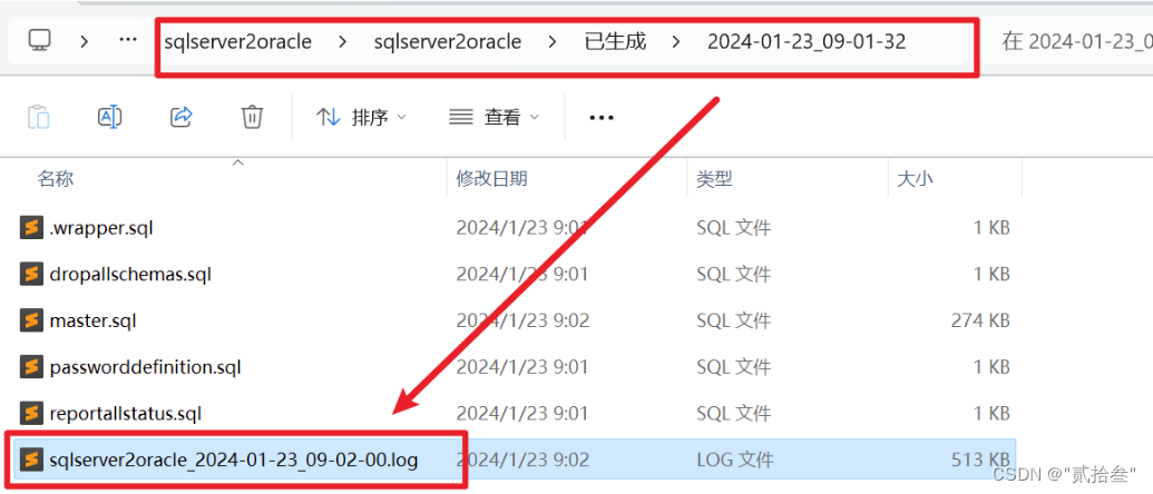 sql developer import result folder