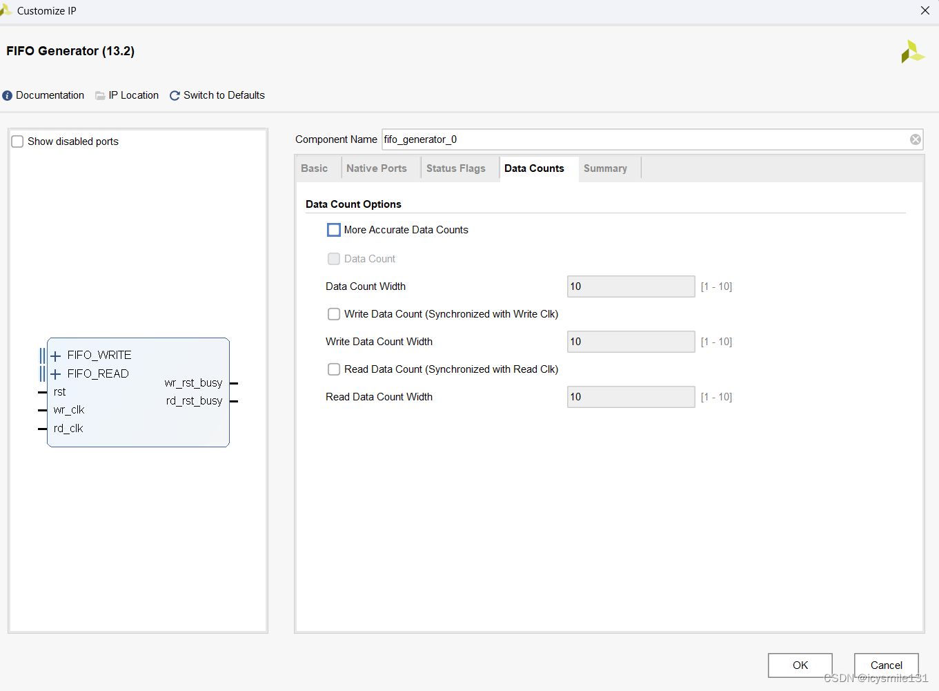 FIFO Generate IP核使用——Data Counts页详解
