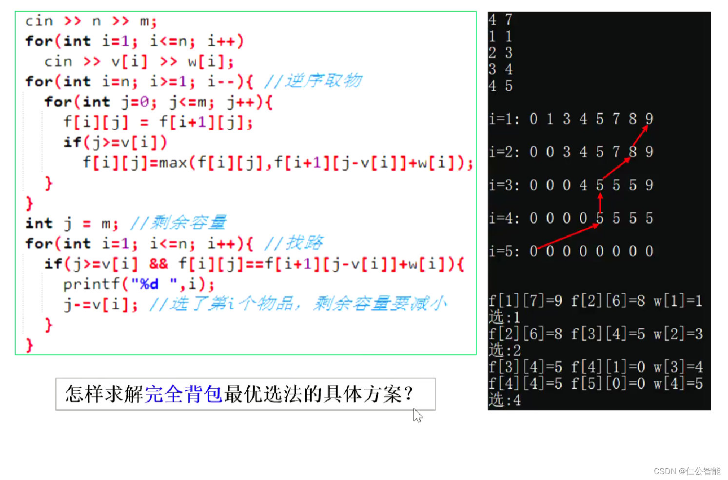 动态规划（算法竞赛、蓝桥杯）--背包DP求具体方案