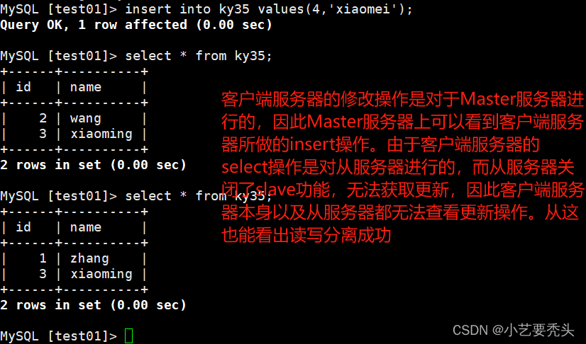 MySQL的主从复制和读写分离