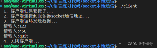 Linux环境下socket本地通信