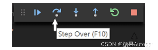 Step over 按钮