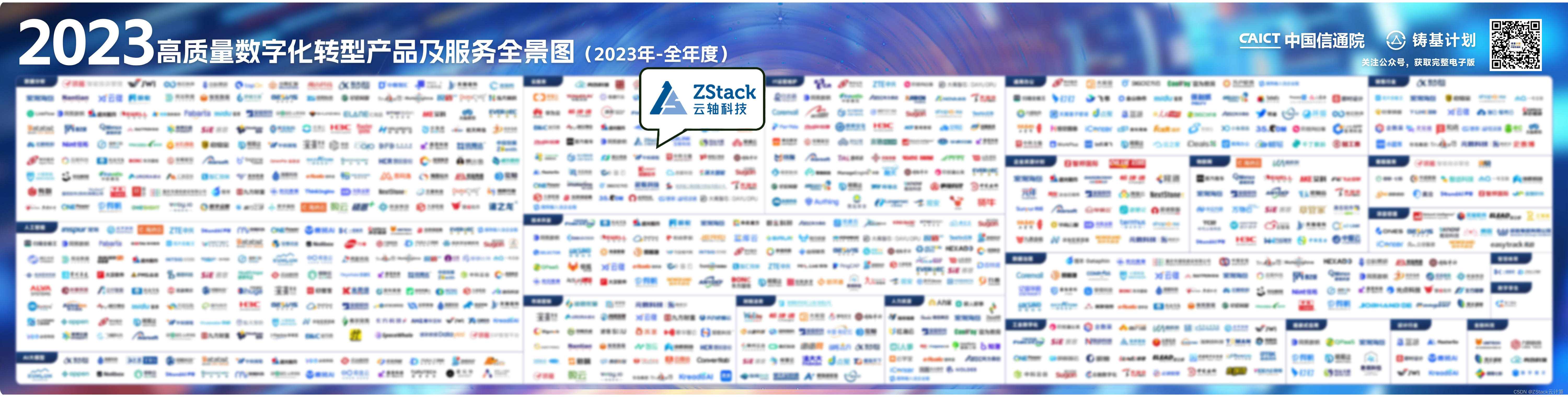云轴科技ZStack入选中国信通院《高质量数字化转型产品及服务全景图（2023年度）》