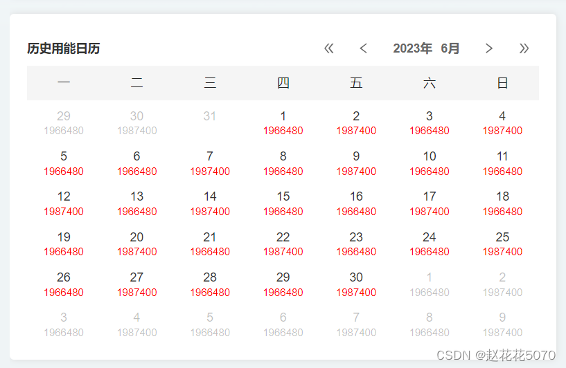 使用 React 实现自定义数据展示日历组件