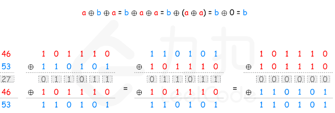 ★136. 只出现一次的数字（位运算）