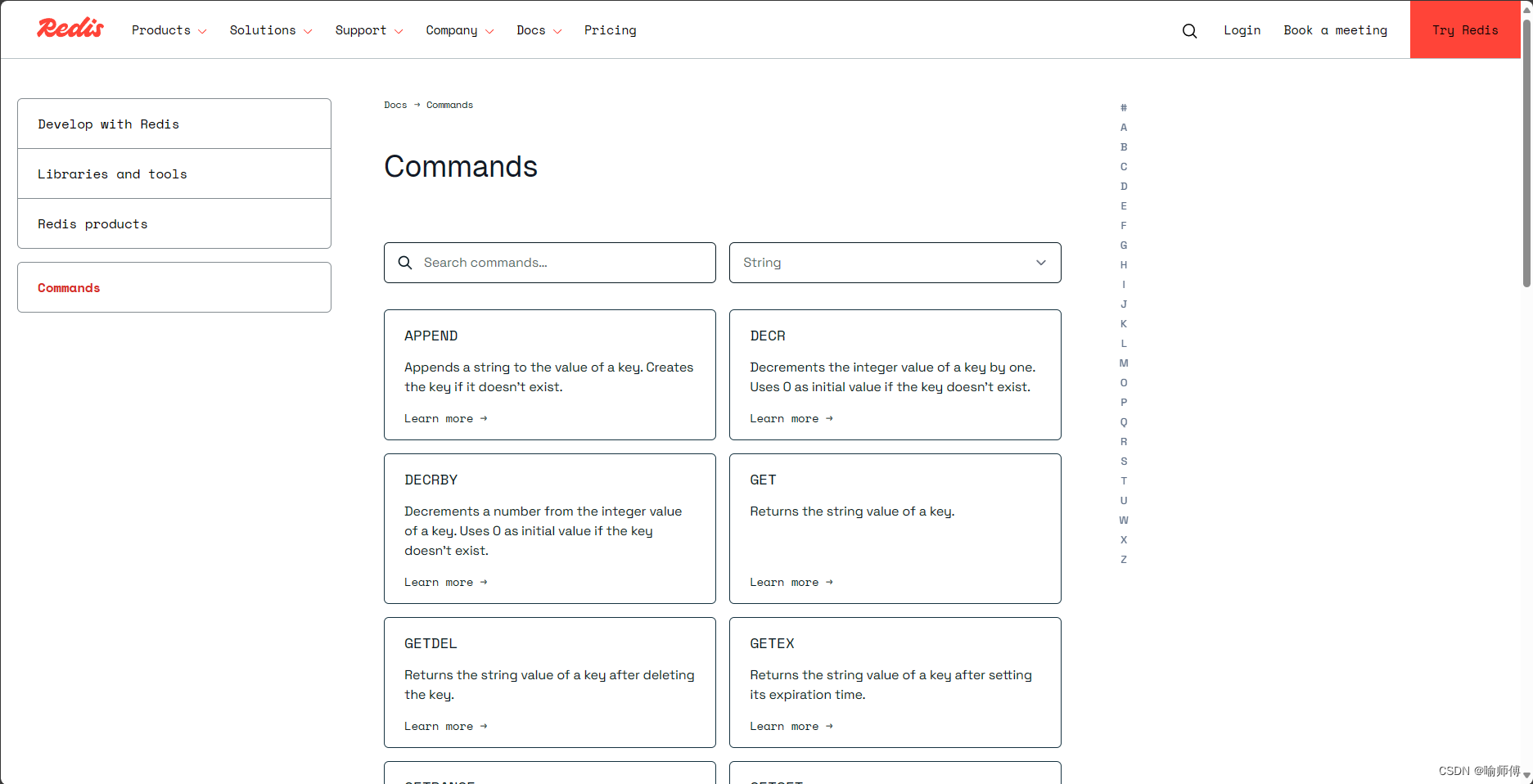 Redis—String数据类型及其常用命令详解