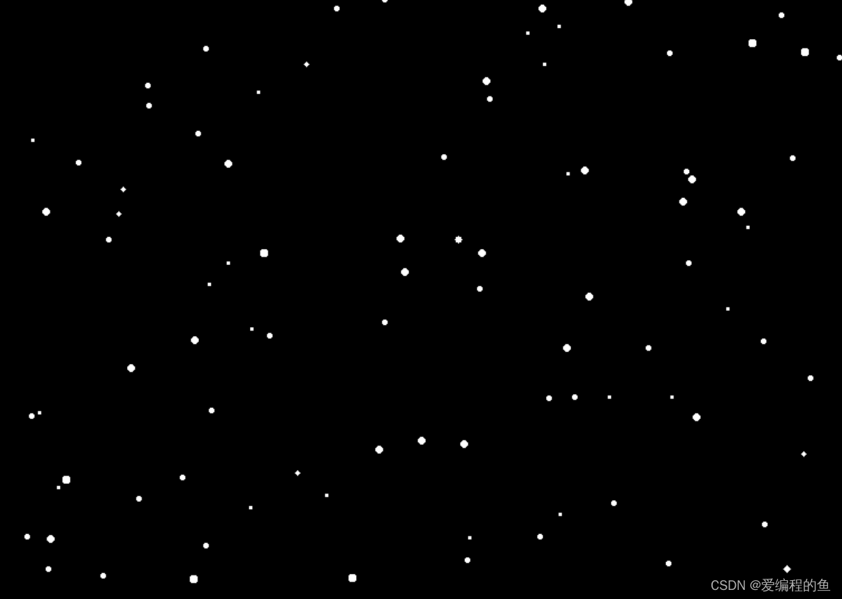 Python模拟动态星空