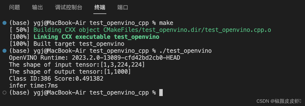 【OpenVINO 】在 MacOS 上编译 OpenVINO C++ 项目