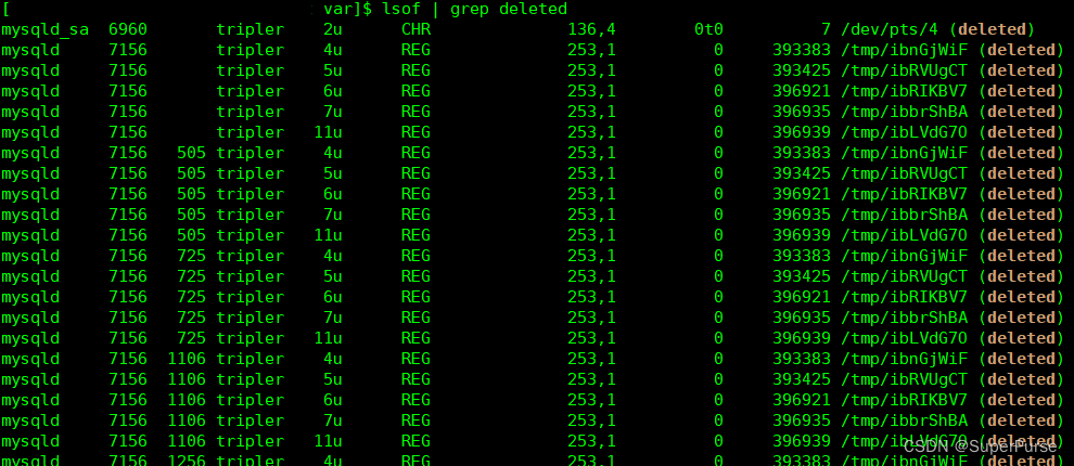 linux磁盘已满，查看哪个文件占用多