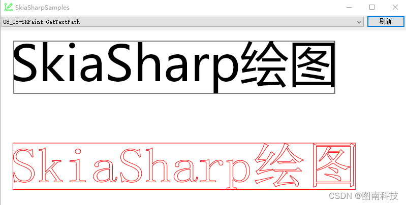 【SkiaSharp绘图08】SKPaint方法：自动换行、是否乱码、字符偏移、边界、截距、文本轮廓、测量文本