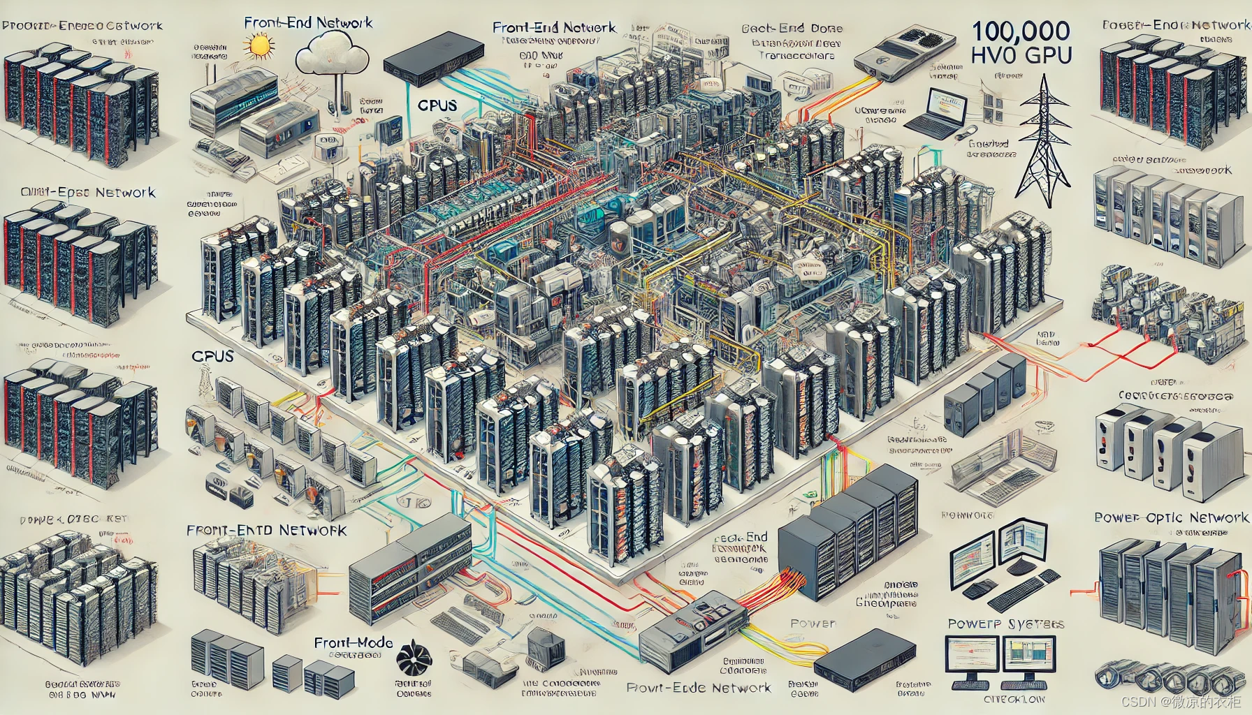 如何搭建10万个H100 GPU的集群：电力、并行化、网络拓扑与成本优化