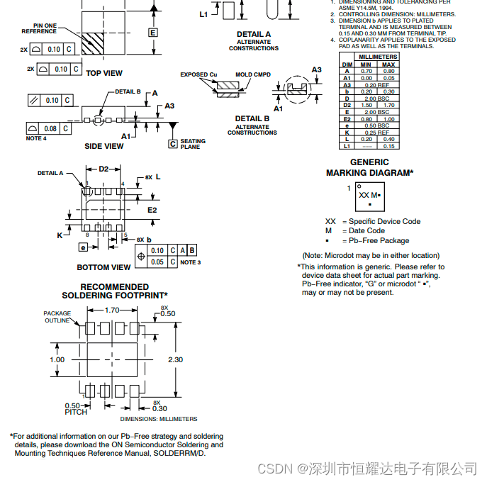 NCV6323BMTAATBG同步降压转换器芯片中文资料规格书PDF数据手册参数引脚图图片
