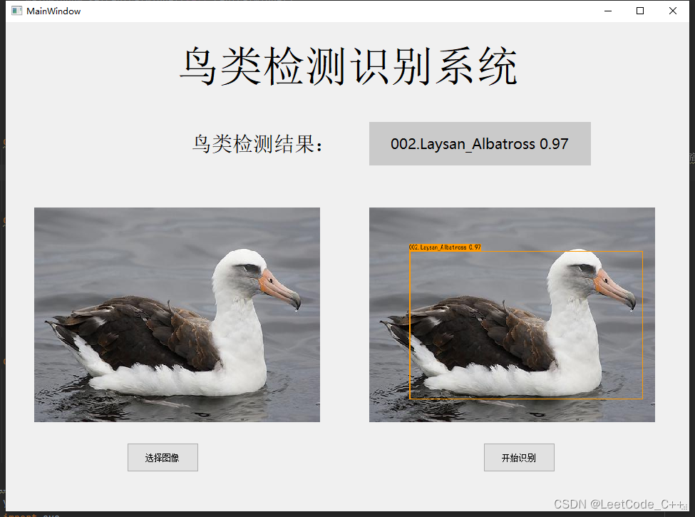 基于深度学习的鸟类检测识别系统【python源码+Pyqt5界面+数据集+训练代码 MX_003期】