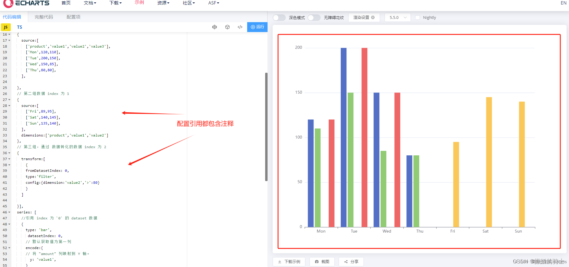 18-Echarts 配置系列之：数据集 dataset