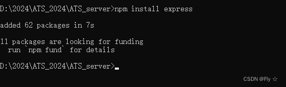 【输入npm install express出现的报错】