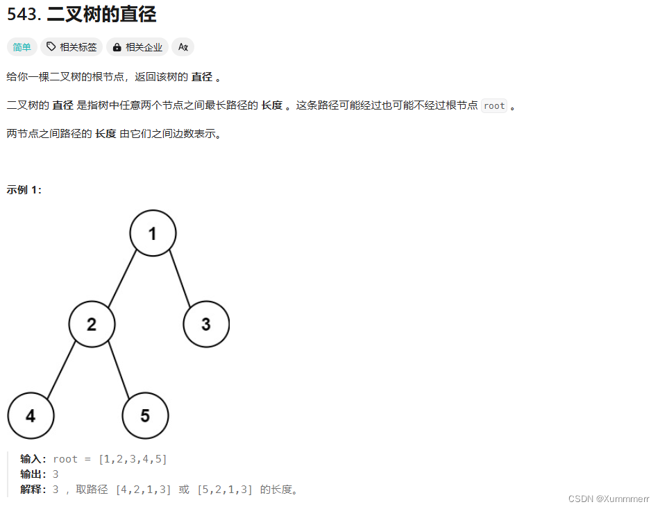 LeetCode刷题之HOT100之二叉树的直径