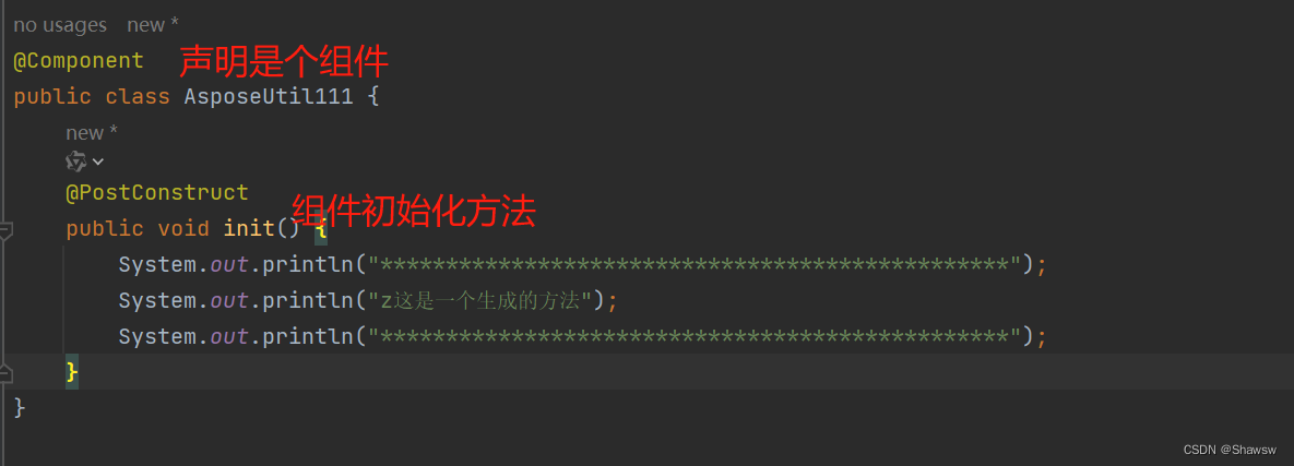 <span style='color:red;'>springboot</span><span style='color:red;'>中</span>一些<span style='color:red;'>注解</span>