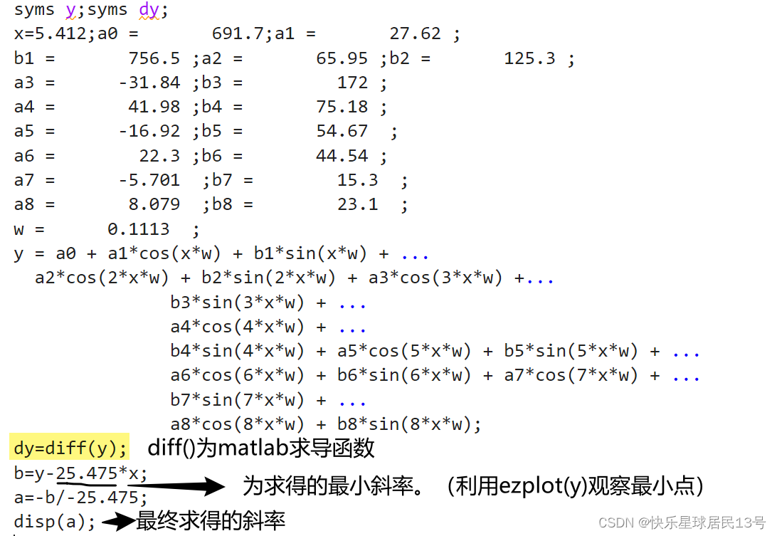 【Excel/Matlab】绘x-y图并求切线和截距（详细图解）