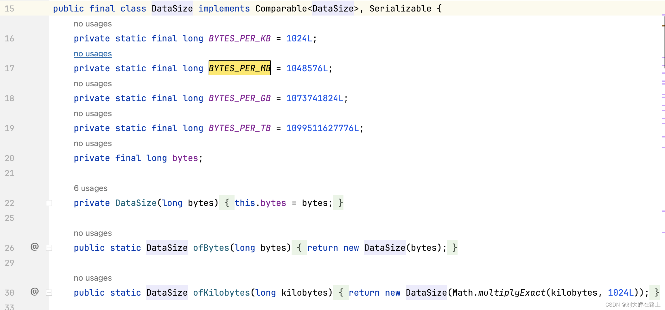 Invalid DataSize: cannot convert ‘30Mb‘ to Long