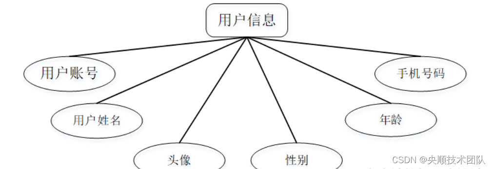 图4-5用户信息实体示例图