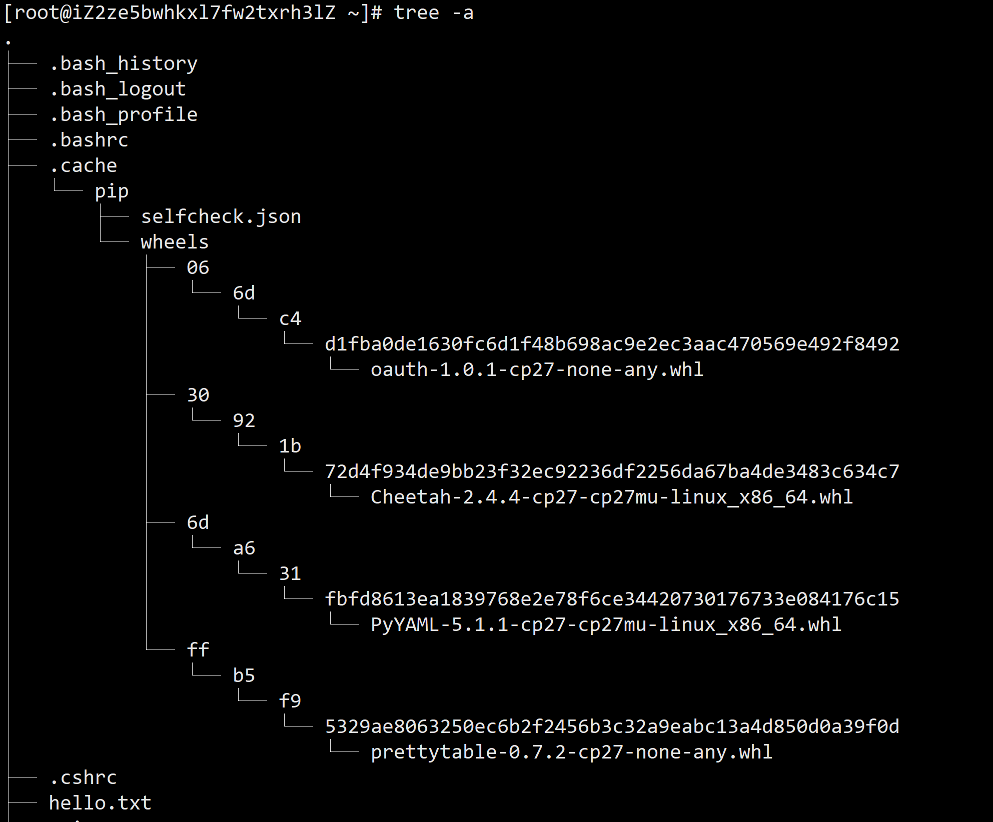 【Linux 命令】tree 对目录进行树形展示