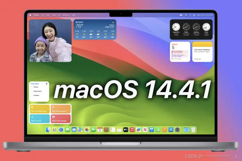 苹果macOS 14.4.1正式发布：修复无法使用外接显示器USB集线器问题