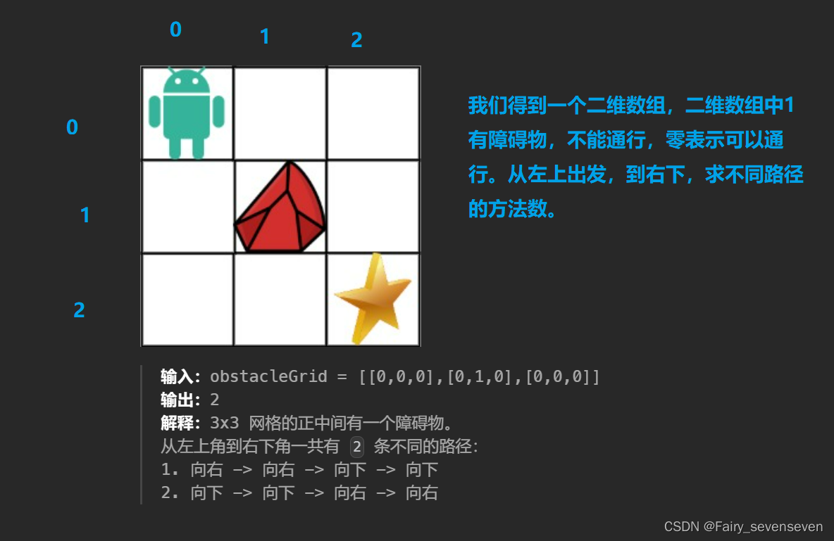 【二】【C语言\动态规划】解码方法、不同路径、不同路径II，三道题目深度解析