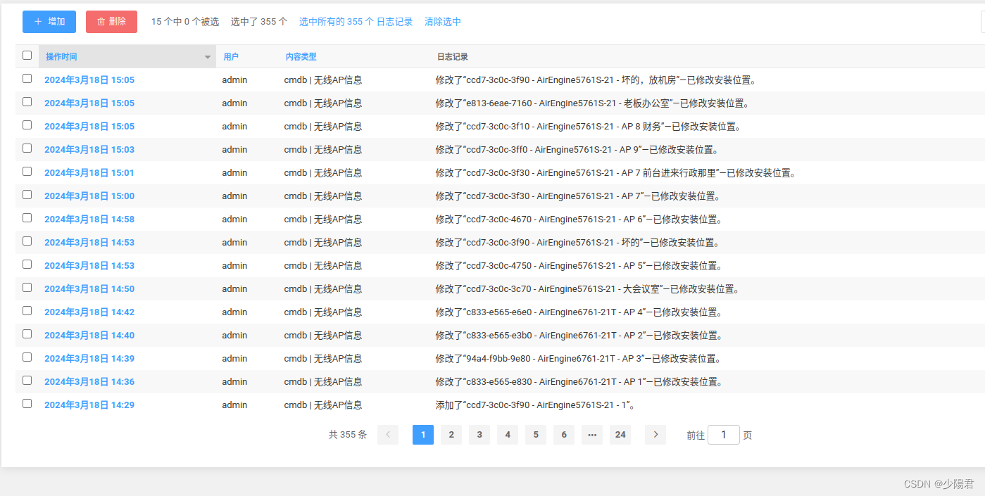 django管理日志记录（日志审计django_admin_log）