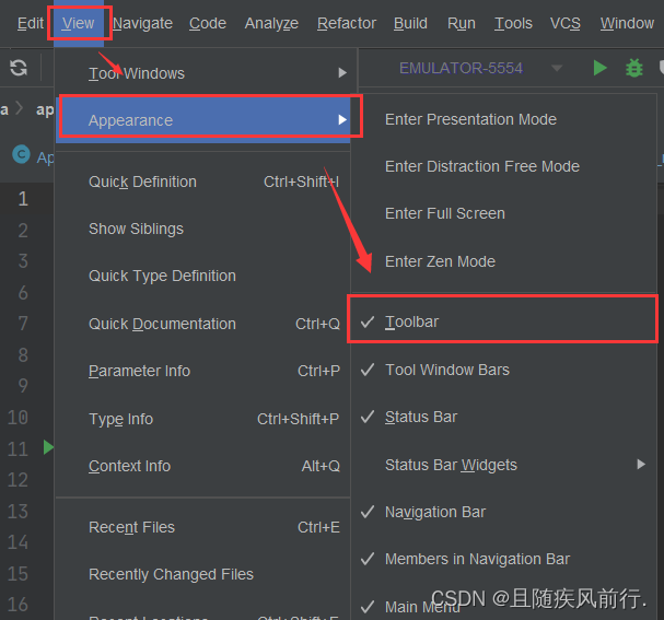 关于Android studio新版本和NEW UI显示返回按钮的设置