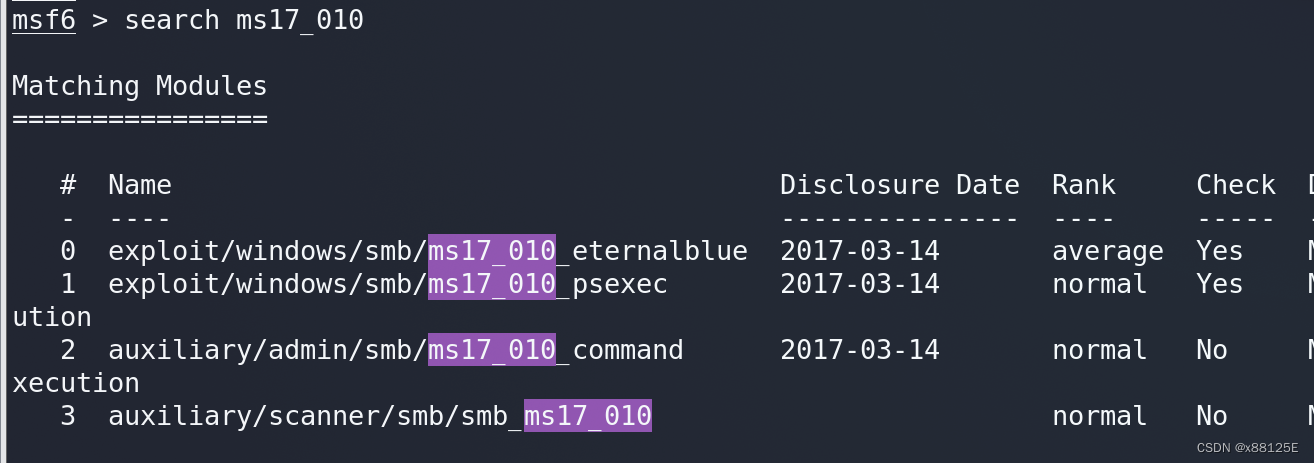 MSF-ms17-010_msf的数据库中包含了所有的漏洞资料-CSDN博客