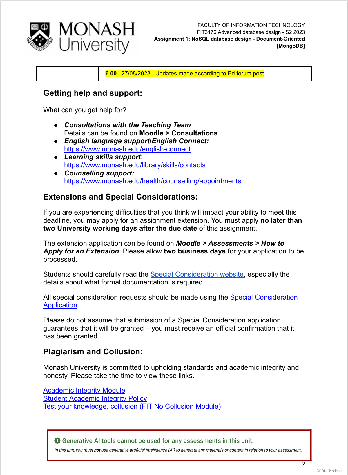 assignment1:nosqldatabasedesign-document-oriented [mongodb]