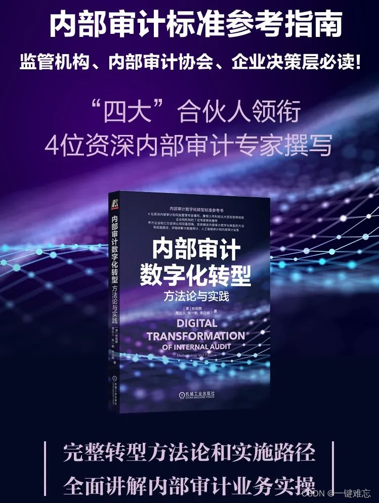 走向审计4.0：内部审计数字化转型的路径与方法【文末送书-34】