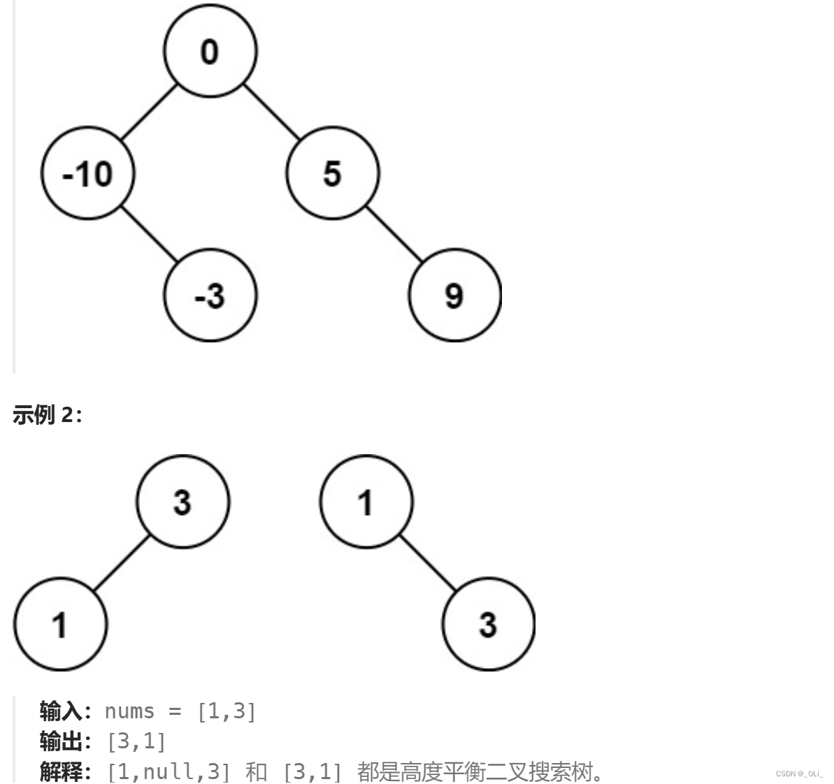 力扣HOT100 - 108. 将有序数组转换为二叉搜索树