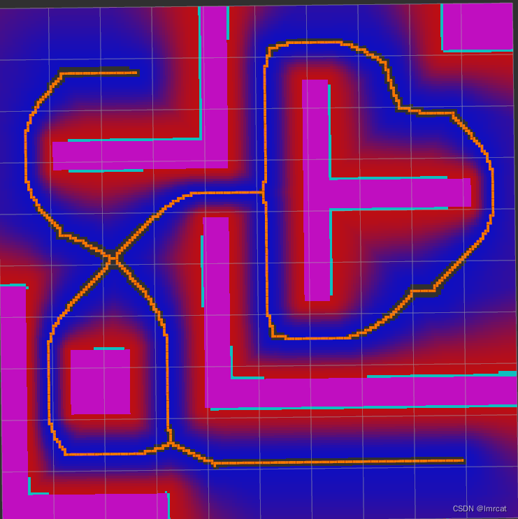 混合A* 中基于 Voronoi 势场的路径代价和 Voronoi 势场的实现测试