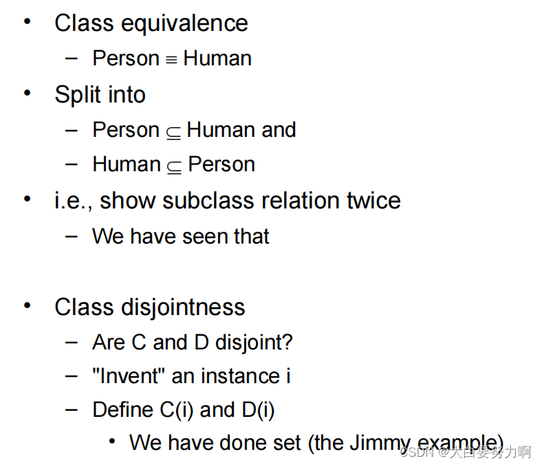 Class equivalence