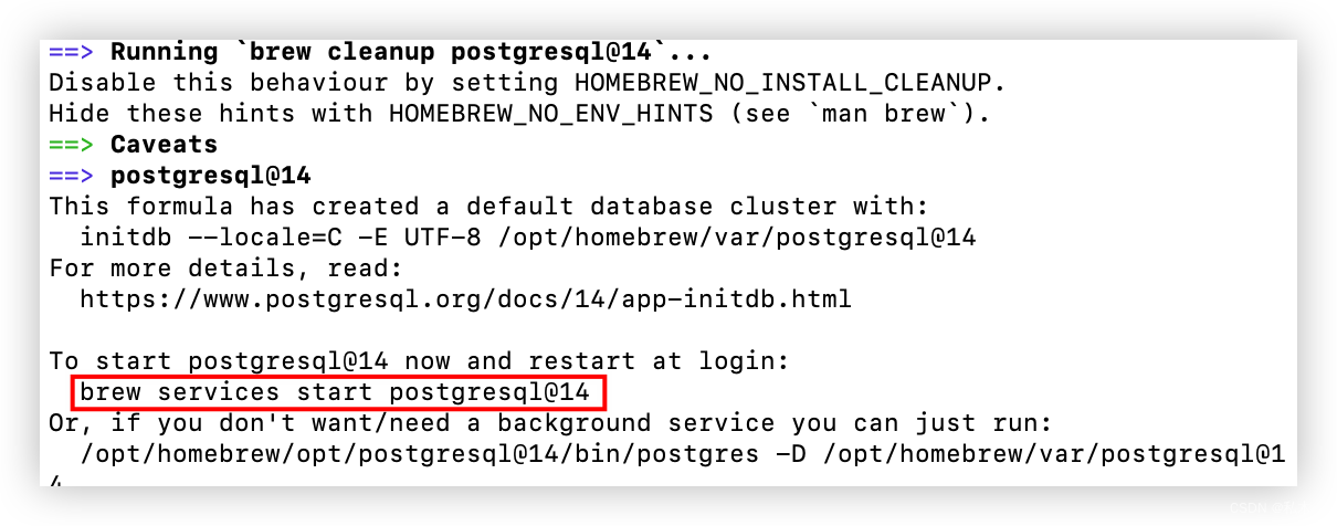 Mac 下安装PostgreSQL经验