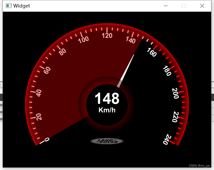 QT绘图项目 - 汽车表盘