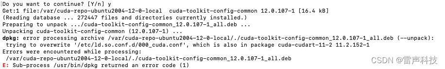 Errors were encountered while processing: /var/cuda-repo-ubuntu2004-12-0-local