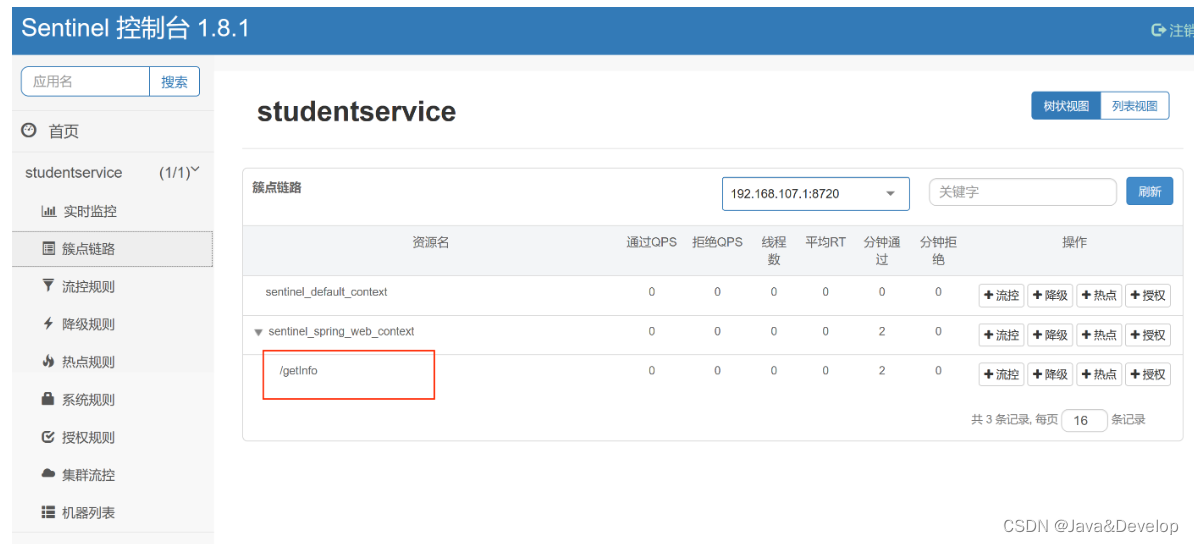 jeecg启动Sentinel 一直是空白页面 解决办法用 外部 Sentinel SpringCloud之Sentinel概述和安装及简单整合