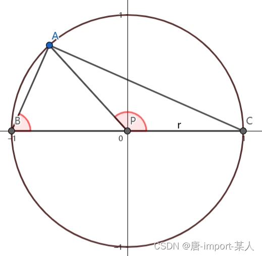 单位圆内接三角形的角是外接三角