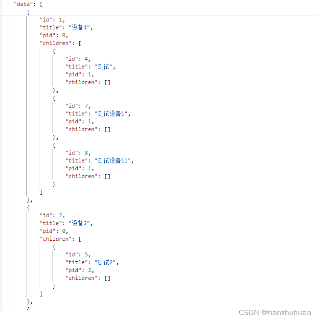 thinkphp递归实现无限级子分类合并上级children