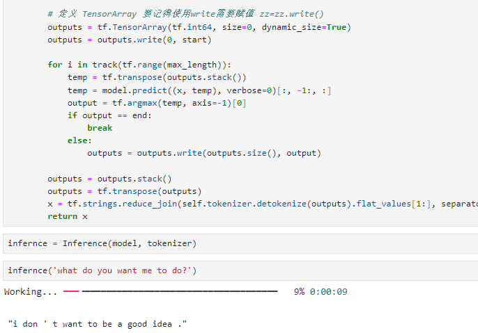 Python深度学习基于Tensorflow（16）基于Tensorflow的对话实例