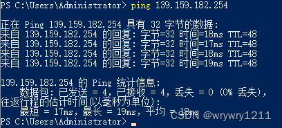 139.159.182.254是通的，说明去139.159.182.254/24网段的路由没有问题