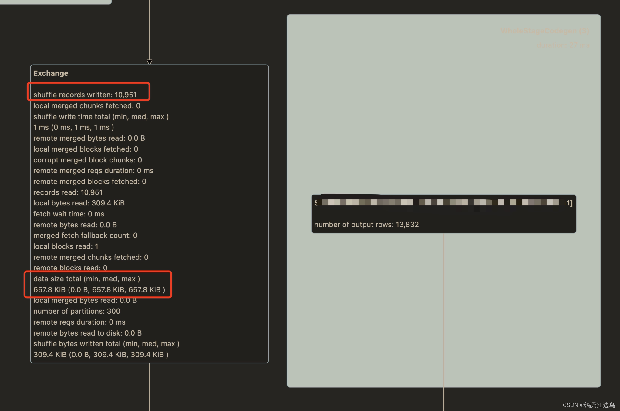 Spark UI<span style='color:red;'>中</span> <span style='color:red;'>Shuffle</span> Exchange 和 BroadcastExchange <span style='color:red;'>中</span><span style='color:red;'>的</span> dataSize 值为什么不一样