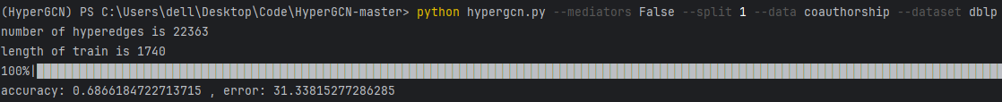 HyperGCN代码复现