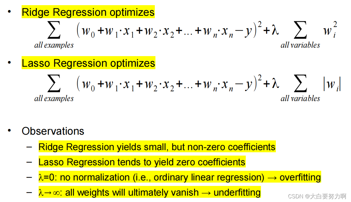 Lasso Regression