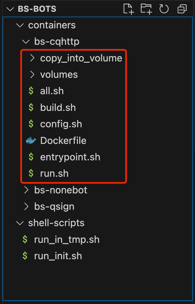 图3  bs-cqhttp 目录结构