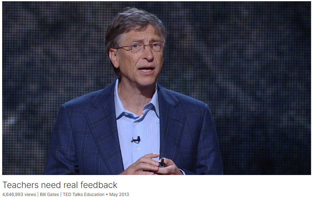 跟TED演讲学英文：Teachers need real <span style='color:red;'>feedback</span> by Bill Gates