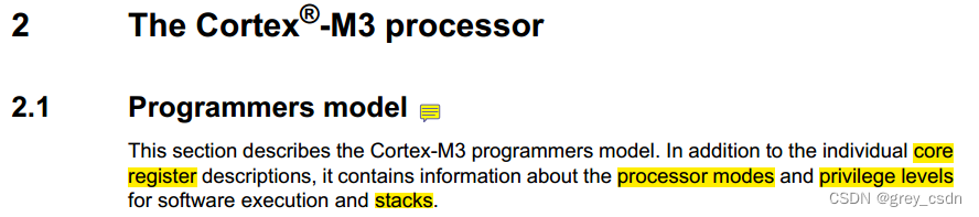 1909_Arm Cortex-M3编程模型