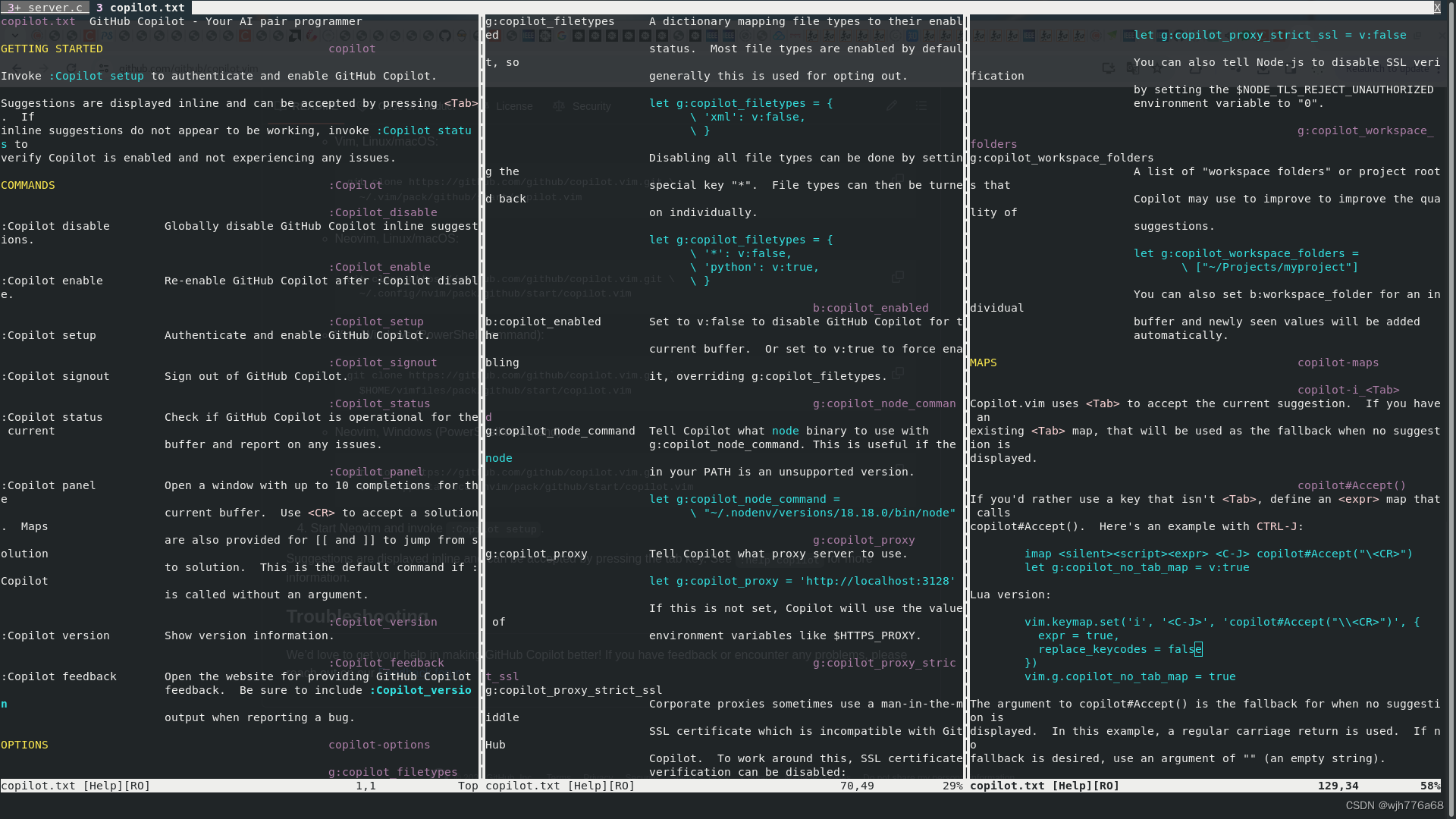 vim copilot插件安装使用